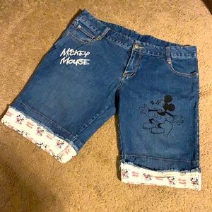 Disney Mickey Mouse Jean Shorts